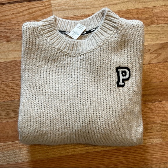 Victorias Secret PINK boyfriend crewneck sweater - Picture 1 of 6